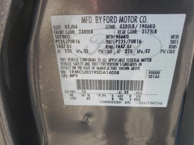 Photo 11 VIN: 1FMCU03195DA14058 - FORD ESCAPE 