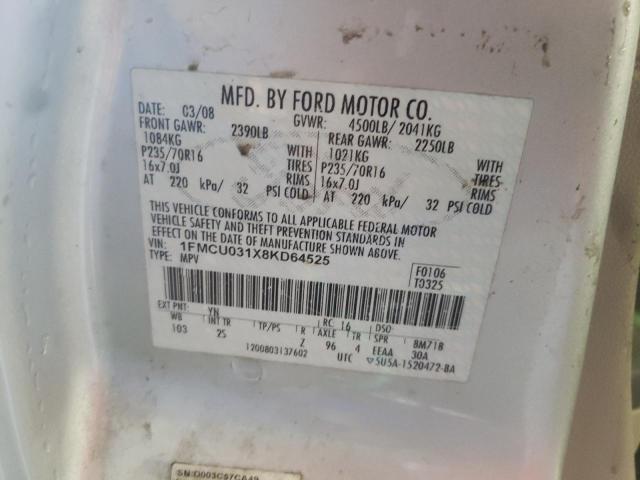 Photo 12 VIN: 1FMCU031X8KD64525 - FORD ESCAPE XLT 