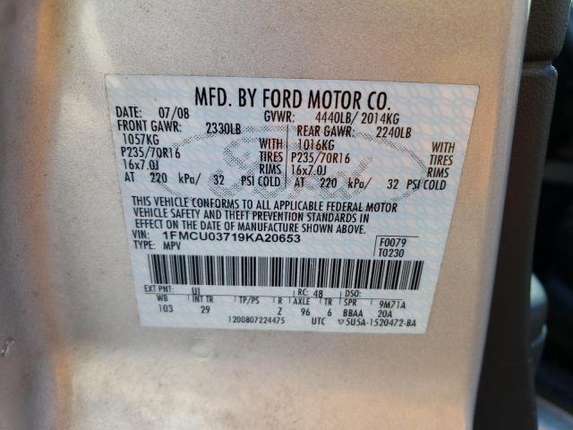 Photo 11 VIN: 1FMCU03719KA20653 - FORD ESCAPE 