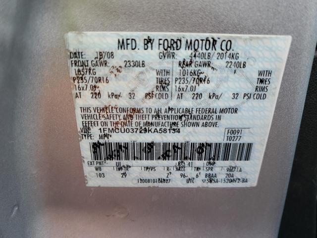 Photo 13 VIN: 1FMCU03729KA58134 - FORD ESCAPE 