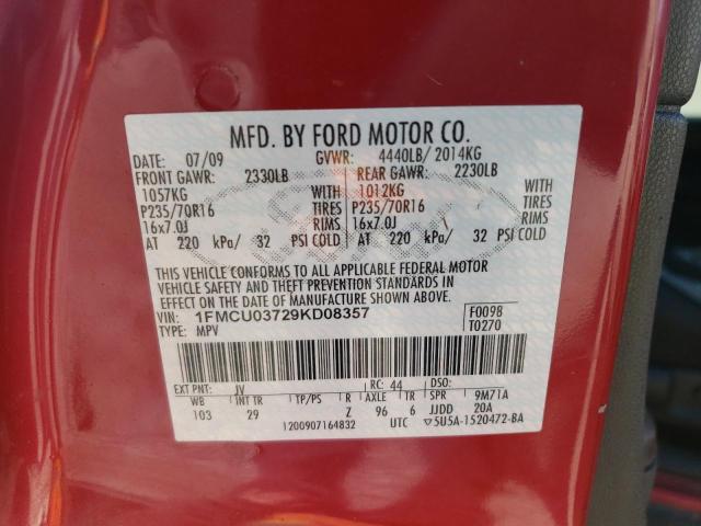 Photo 11 VIN: 1FMCU03729KD08357 - FORD ESCAPE 