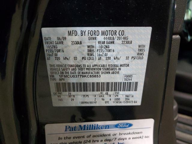 Photo 12 VIN: 1FMCU03779KC85853 - FORD ESCAPE 