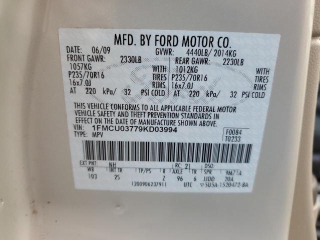 Photo 11 VIN: 1FMCU03779KD03994 - FORD ESCAPE 