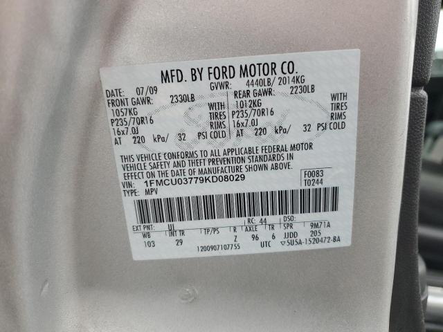 Photo 12 VIN: 1FMCU03779KD08029 - FORD ESCAPE XLT 