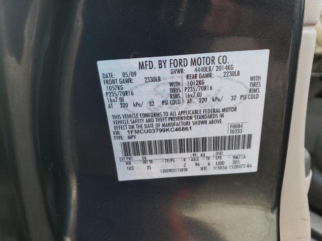 Photo 12 VIN: 1FMCU03799KC46861 - FORD ESCAPE XLT 