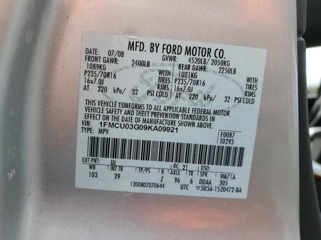 Photo 11 VIN: 1FMCU03G09KA09921 - FORD ESCAPE 