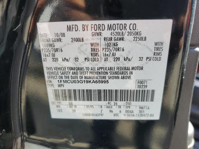 Photo 12 VIN: 1FMCU03G19KA65995 - FORD ESCAPE 