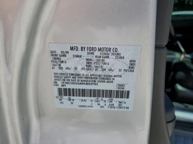 Photo 12 VIN: 1FMCU03G49KB93793 - FORD ESCAPE XLT 