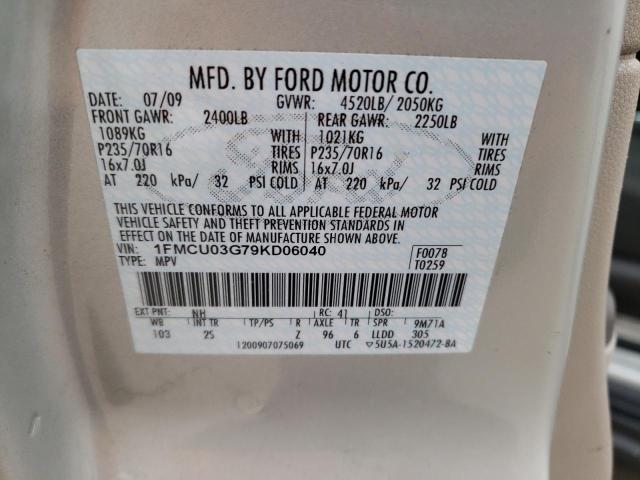 Photo 13 VIN: 1FMCU03G79KD06040 - FORD ESCAPE 