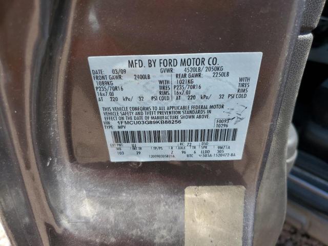 Photo 11 VIN: 1FMCU03G89KB88256 - FORD ESCAPE XLT 