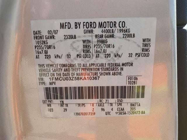 Photo 11 VIN: 1FMCU03Z58KA10367 - FORD ESCAPE 