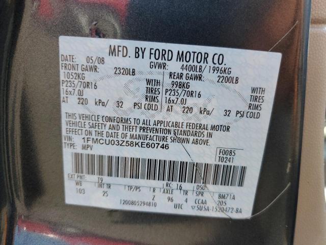 Photo 12 VIN: 1FMCU03Z58KE60746 - FORD ESCAPE XLT 