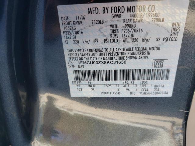 Photo 12 VIN: 1FMCU03ZX8KC31656 - FORD ESCAPE 