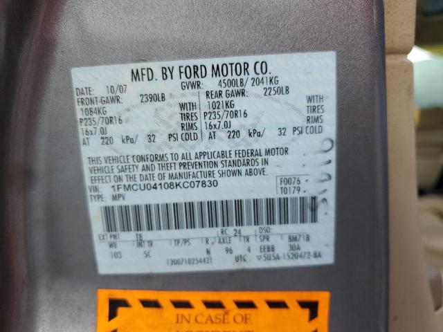 Photo 11 VIN: 1FMCU04108KC07830 - FORD ESCAPE LIM 