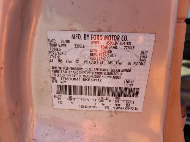 Photo 11 VIN: 1FMCU04118KE50112 - FORD ESCAPE 