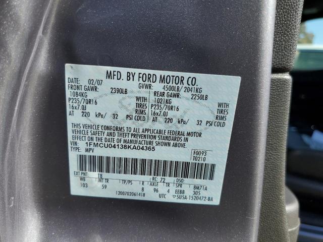 Photo 13 VIN: 1FMCU04138KA04365 - FORD ESCAPE 