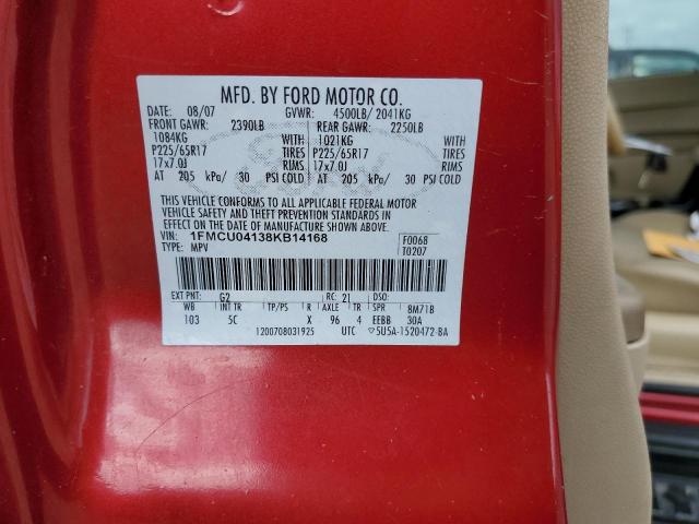 Photo 12 VIN: 1FMCU04138KB14168 - FORD ESCAPE LIM 