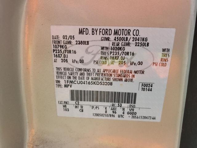 Photo 12 VIN: 1FMCU04165KD53208 - FORD ESCAPE 