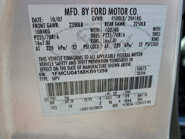 Photo 12 VIN: 1FMCU04168KB91259 - FORD ESCAPE LIM 