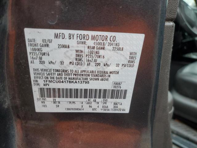 Photo 12 VIN: 1FMCU04178KA13795 - FORD ESCAPE 