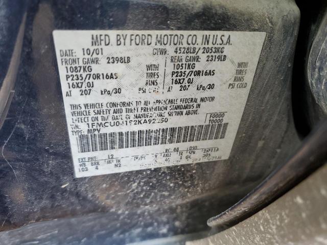 Photo 12 VIN: 1FMCU04192KA92250 - FORD ESCAPE XLT 