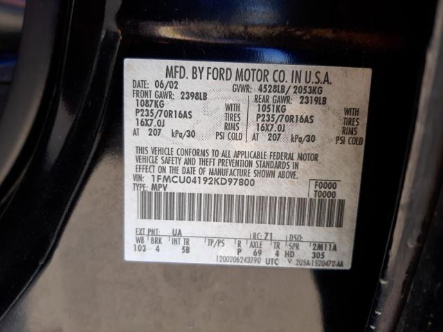 Photo 9 VIN: 1FMCU04192KD97800 - FORD ESCAPE XLT 