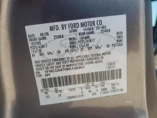 Photo 11 VIN: 1FMCU04709KA26801 - FORD ESCAPE LIM 