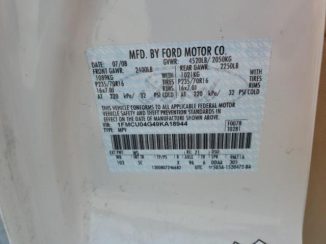 Photo 12 VIN: 1FMCU04G49KA18944 - FORD ESCAPE 