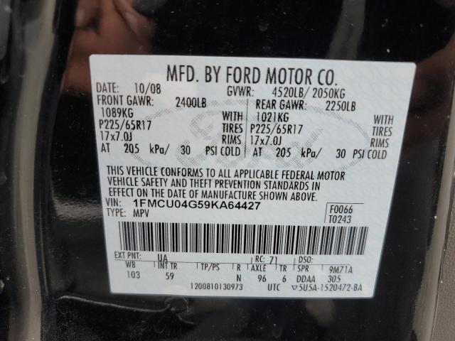 Photo 12 VIN: 1FMCU04G59KA64427 - FORD ESCAPE 