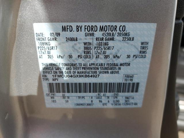 Photo 12 VIN: 1FMCU04GX9KB64927 - FORD ESCAPE LIM 