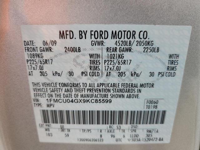 Photo 12 VIN: 1FMCU04GX9KC85599 - FORD ESCAPE 