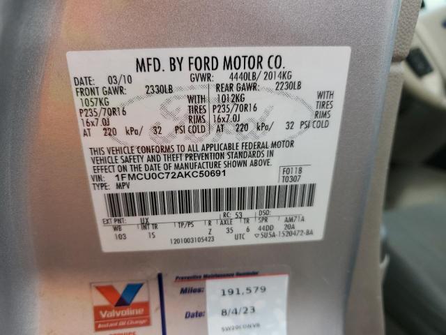 Photo 12 VIN: 1FMCU0C72AKC50691 - FORD ESCAPE XLS 