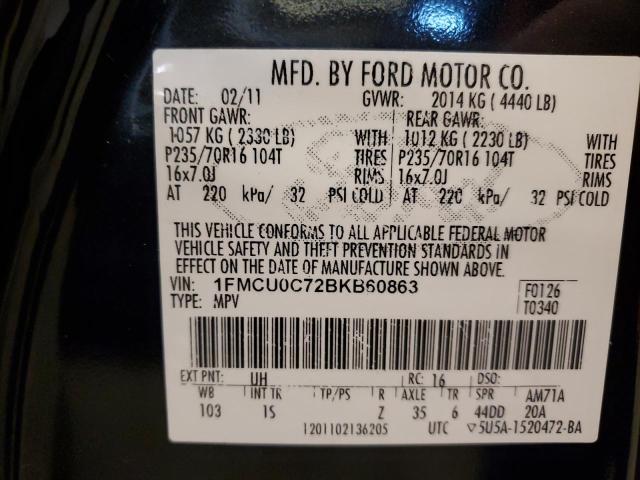 Photo 11 VIN: 1FMCU0C72BKB60863 - FORD ESCAPE 