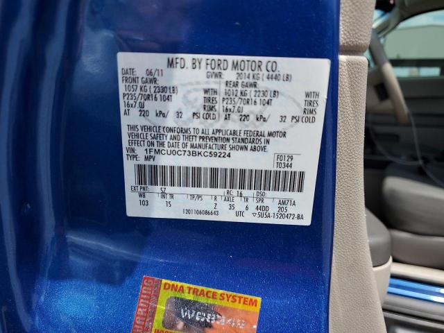 Photo 12 VIN: 1FMCU0C73BKC59224 - FORD ESCAPE 