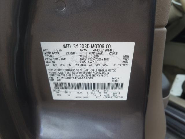 Photo 9 VIN: 1FMCU0C74BKA14383 - FORD ESCAPE XLS 