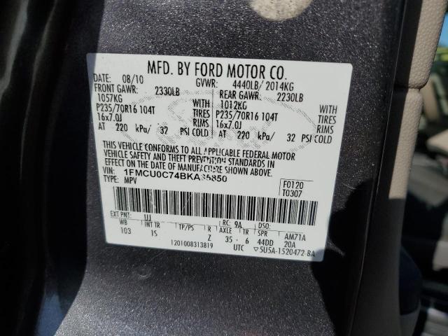 Photo 12 VIN: 1FMCU0C74BKA35850 - FORD ESCAPE XLS 