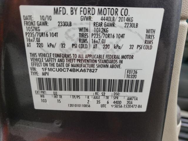 Photo 12 VIN: 1FMCU0C74BKA67827 - FORD ESCAPE 