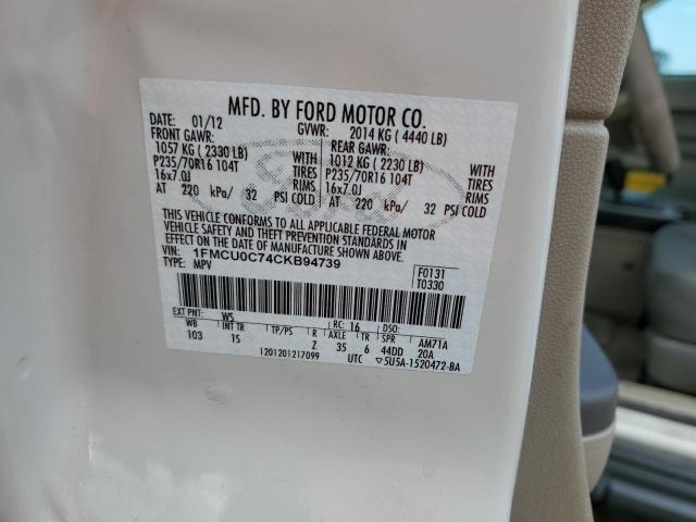 Photo 11 VIN: 1FMCU0C74CKB94739 - FORD ESCAPE XLS 