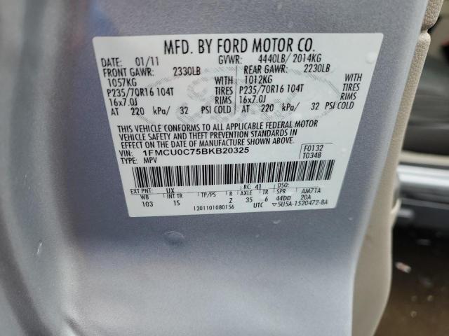 Photo 12 VIN: 1FMCU0C75BKB20325 - FORD ESCAPE XLS 