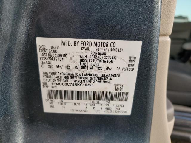 Photo 12 VIN: 1FMCU0C75BKC10395 - FORD ESCAPE XLS 