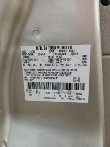 Photo 11 VIN: 1FMCU0C76BKA66341 - FORD ESCAPE 