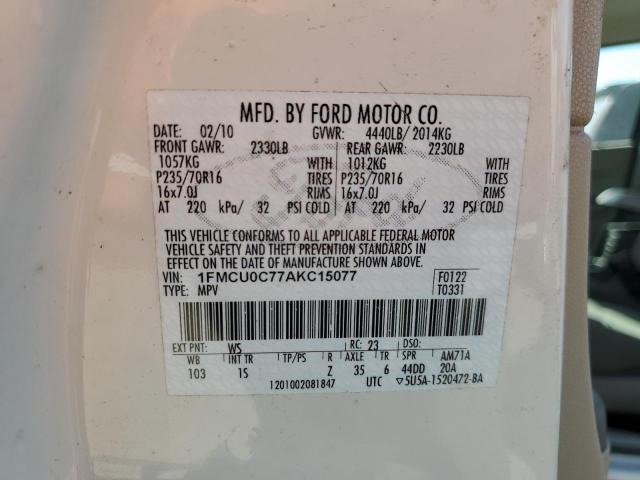 Photo 13 VIN: 1FMCU0C77AKC15077 - FORD ESCAPE XLS 