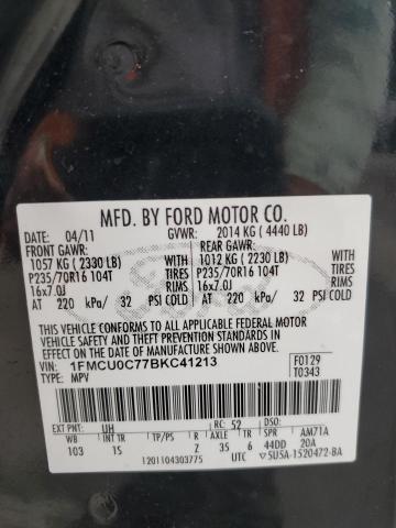 Photo 12 VIN: 1FMCU0C77BKC41213 - FORD ESCAPE XLS 