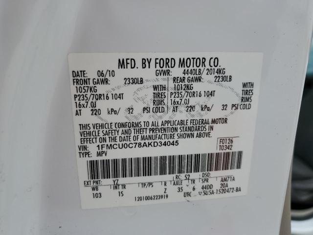 Photo 11 VIN: 1FMCU0C78AKD34045 - FORD ESCAPE 