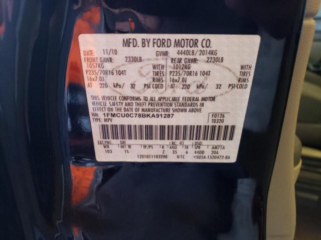 Photo 11 VIN: 1FMCU0C78BKA91287 - FORD ESCAPE XLS 