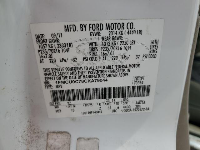 Photo 12 VIN: 1FMCU0C78CKA79044 - FORD ESCAPE 