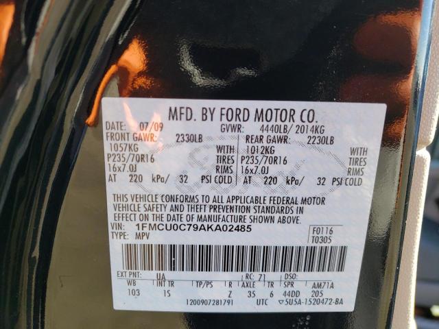 Photo 12 VIN: 1FMCU0C79AKA02485 - FORD ESCAPE XLS 