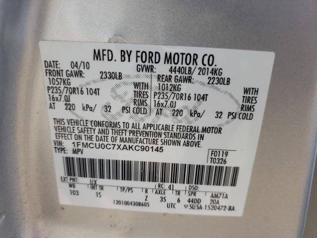 Photo 11 VIN: 1FMCU0C7XAKC90145 - FORD ESCAPE 