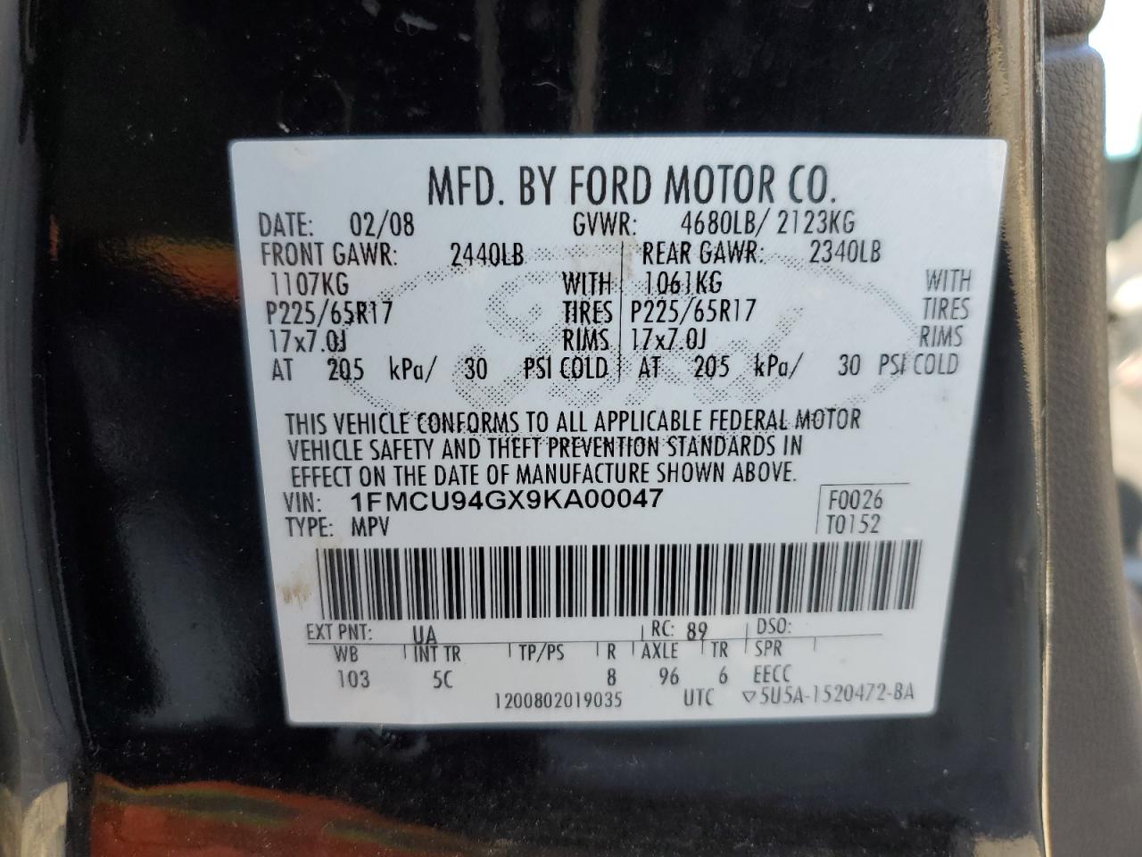 Photo 12 VIN: 1FMCU0D70AKA53193 - FORD ESCAPE 