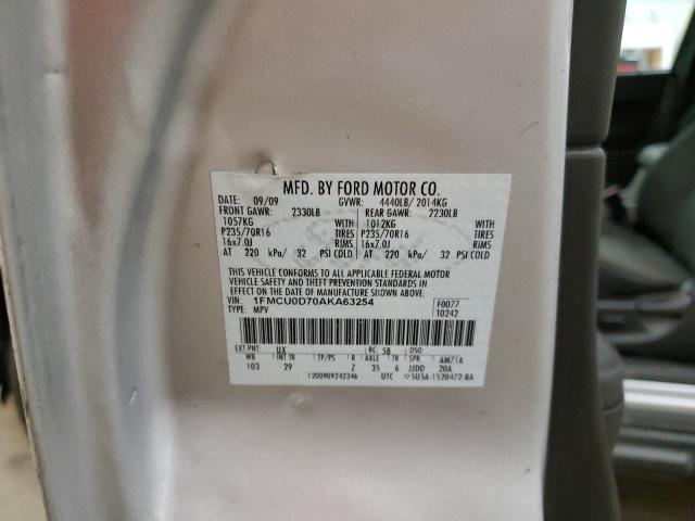 Photo 12 VIN: 1FMCU0D70AKA63254 - FORD ESCAPE XLT 